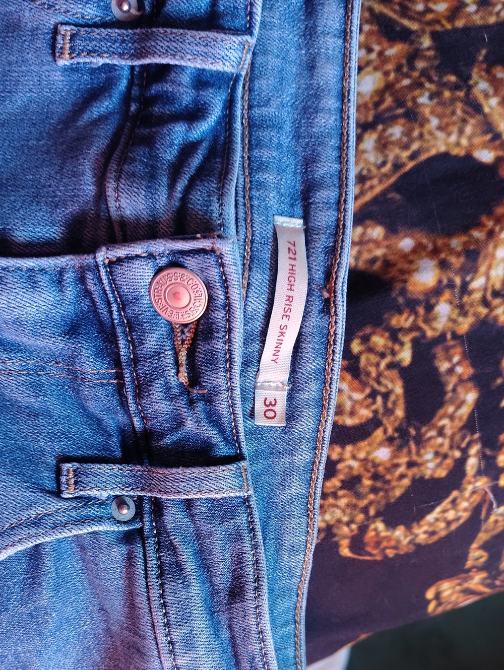Levi's 721 High Rise Skinny Jeans — Blue